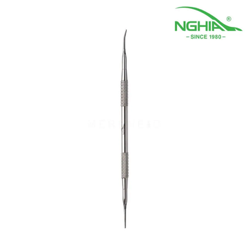 Nghia Pusher P-15 – Professional Stainless Steel Cuticle Pusher 161mm, Durable Rust-Resistant Nail Care Tool for Manicure & Pedicure